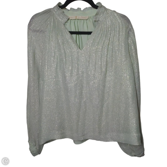 Blouse Long Sleeve By Marie Oliver In Green, Size: S
