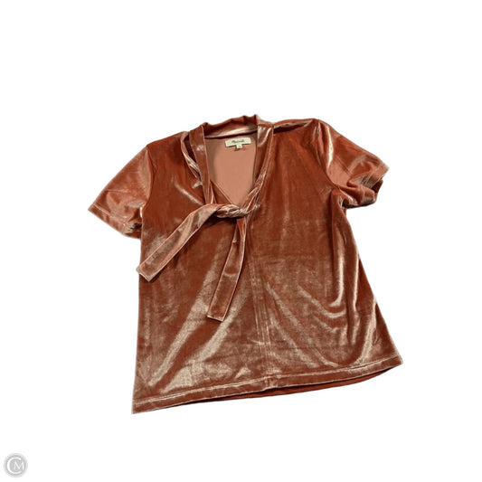 Top Short Sleeve By Madewell In Coral, Size: Xs