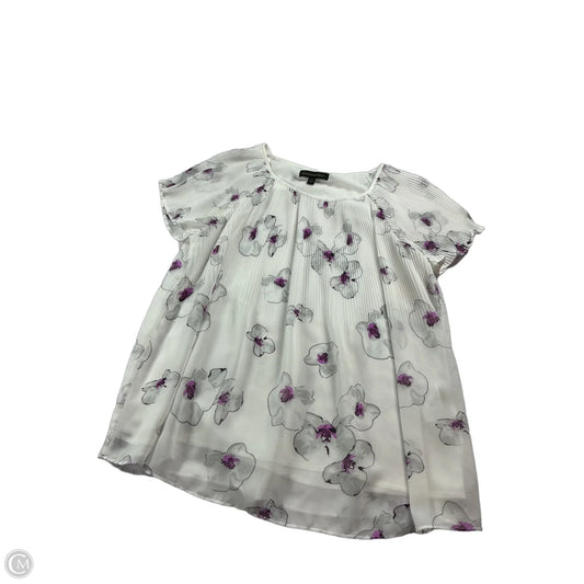 Top Short Sleeve By Banana Republic In Floral Print, Size: Xs