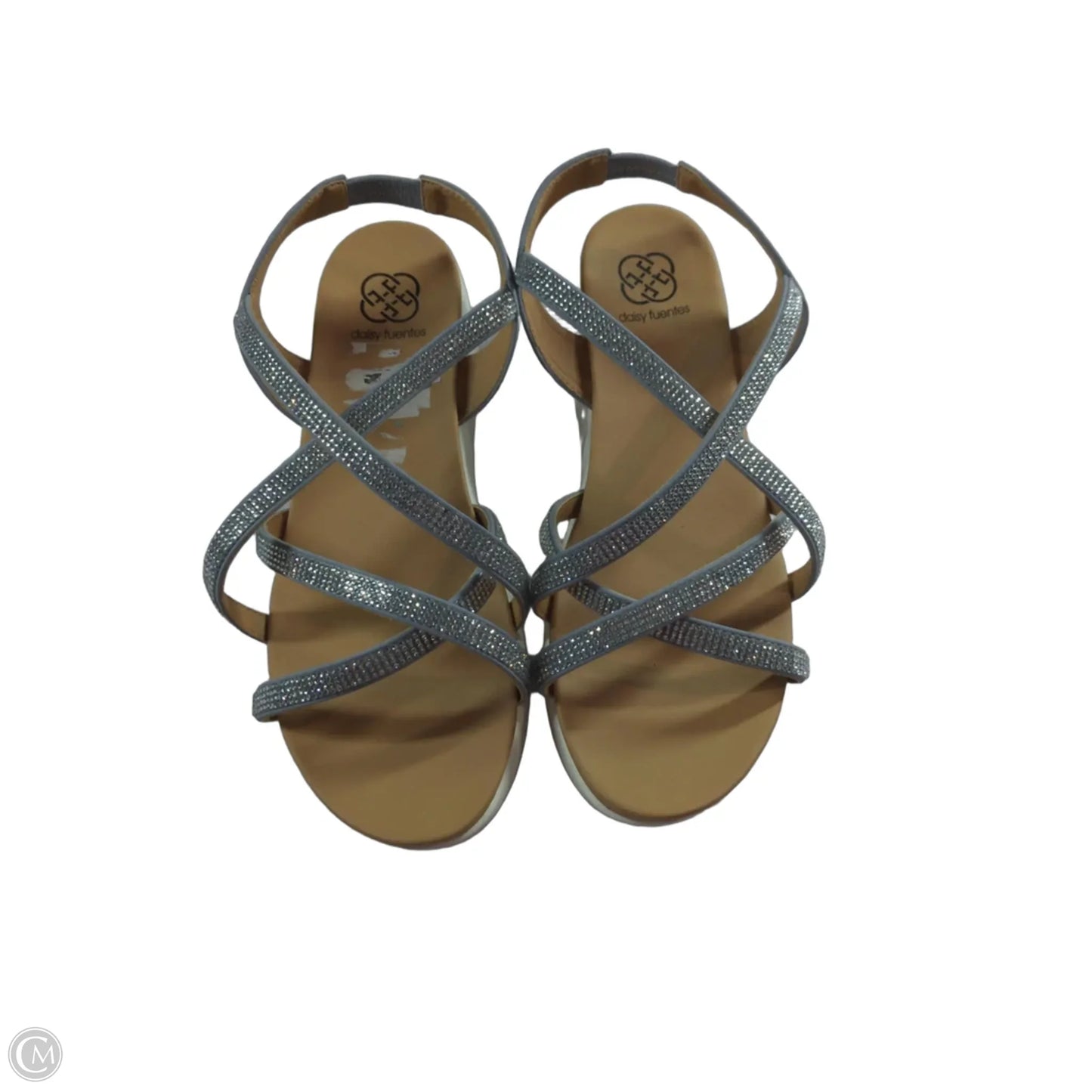 Sandals Heels Platform By Daisy Fuentes In Blue, Size: 11