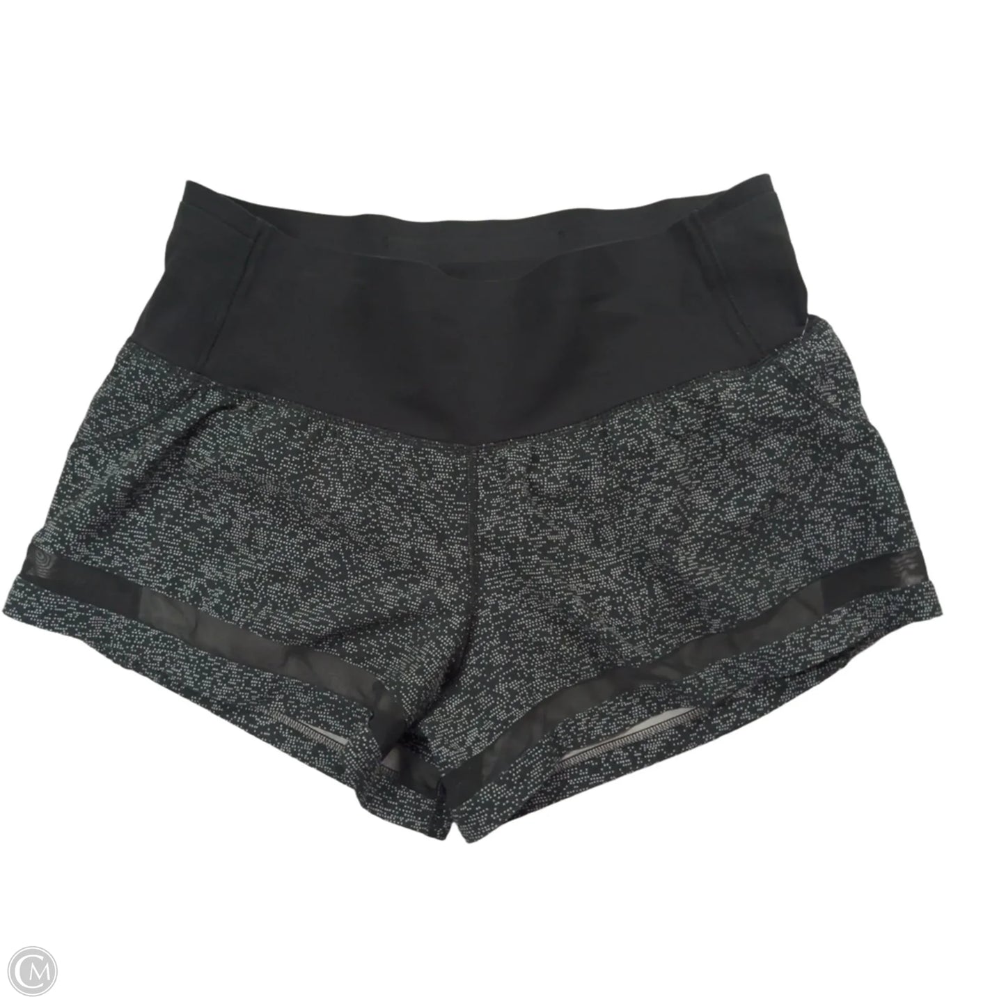 Athletic Shorts By Lululemon In Black & Grey, Size: 8