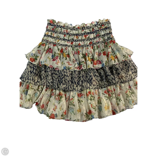 Skirt Mini & Short By Current Air In Floral Print, Size: Xs