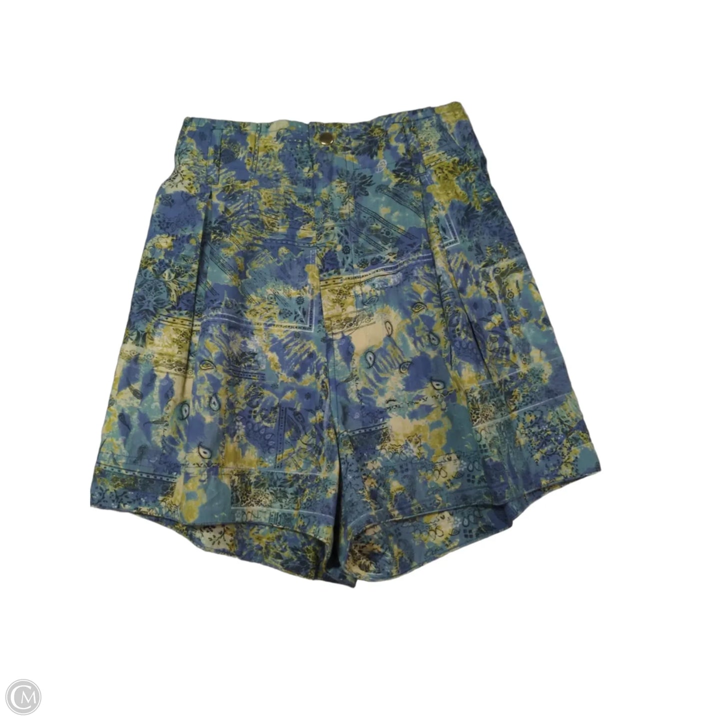Shorts By Clothes Mentor In Blue & Yellow, Size: S