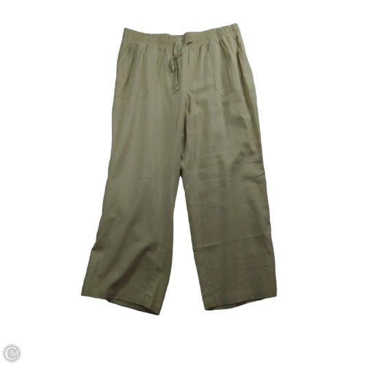Pants Linen By Cato In Tan, Size: 18