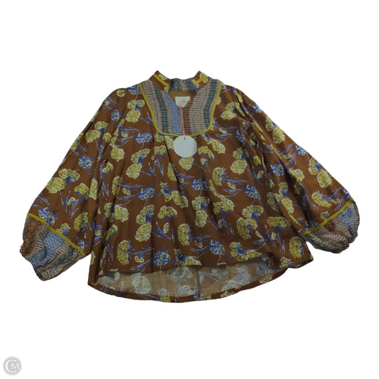 Blouse Long Sleeve By Umgee In Multi-colored, Size: S