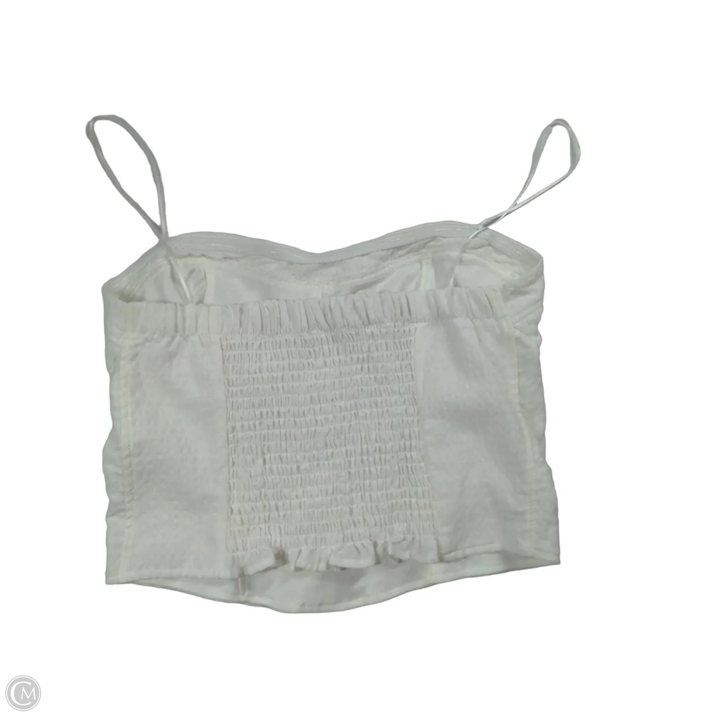 Top Sleeveless By Kirious In White, Size: M