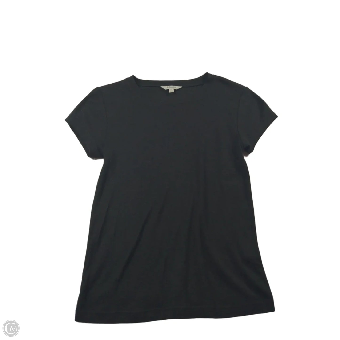 Top Short Sleeve Basic By Splendid In Black, Size: Xs