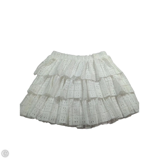 Skirt Mini & Short By Clothes Mentor In White, Size: S