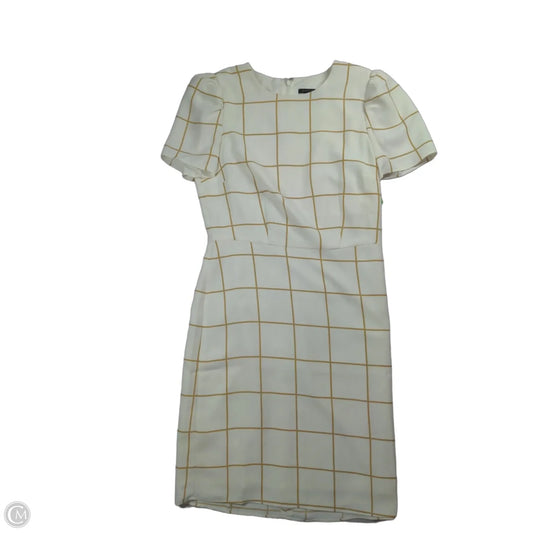 Dress Work By Ann Taylor In Tan & White, Size: 0