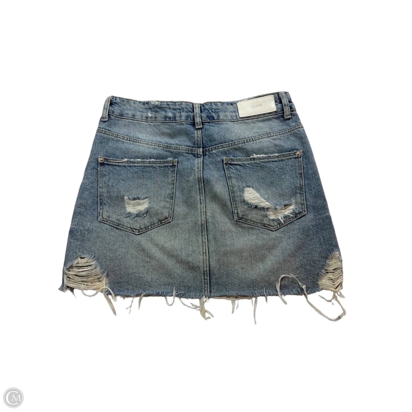 Skirt Mini & Short By Clothes Mentor In Blue Denim, Size: S