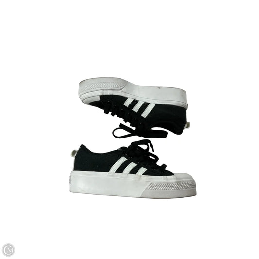 Shoes Sneakers By Adidas In Black & White, Size: 6