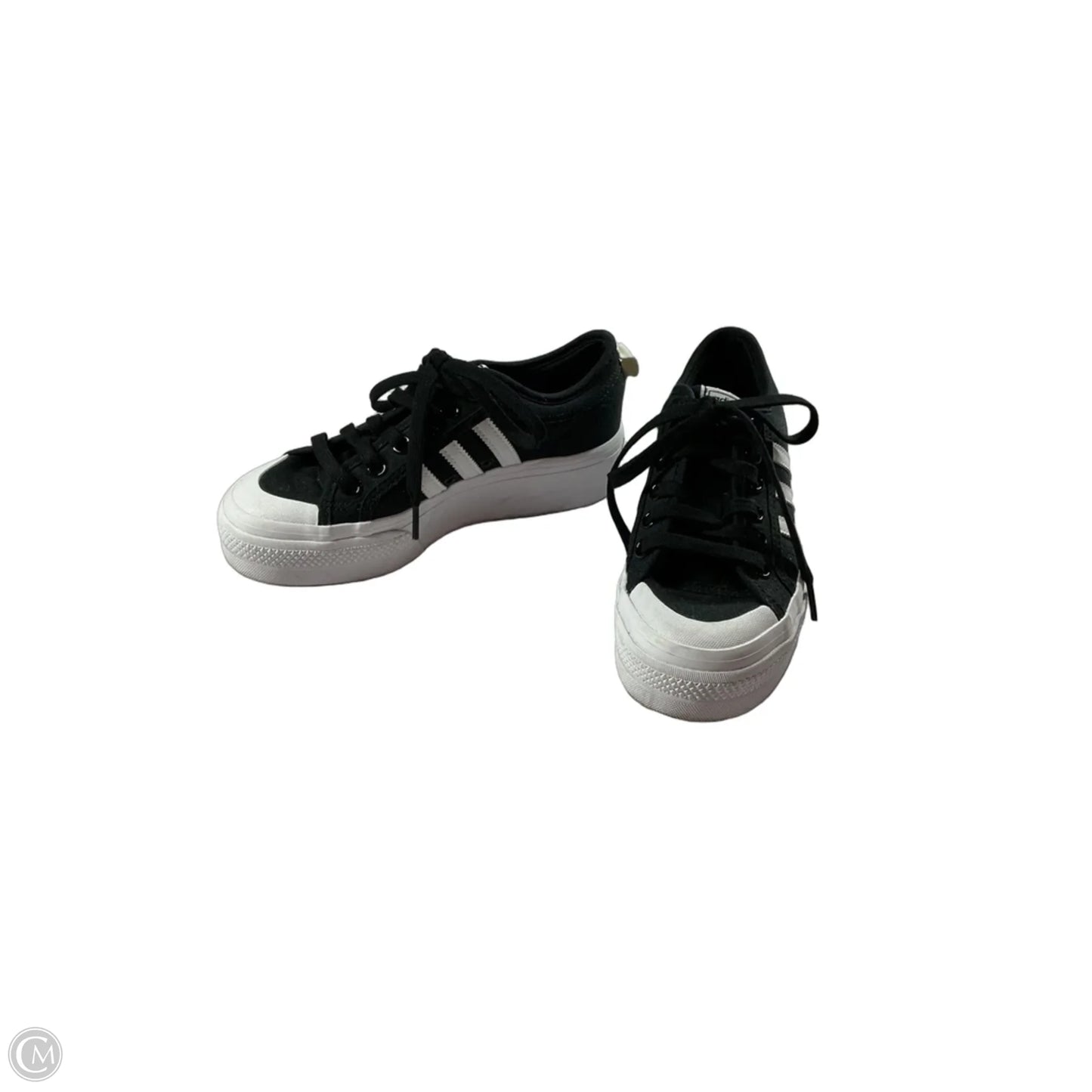 Shoes Sneakers By Adidas In Black & White, Size: 6