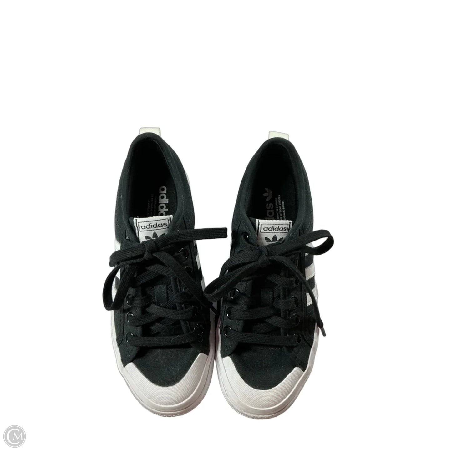 Shoes Sneakers By Adidas In Black & White, Size: 6