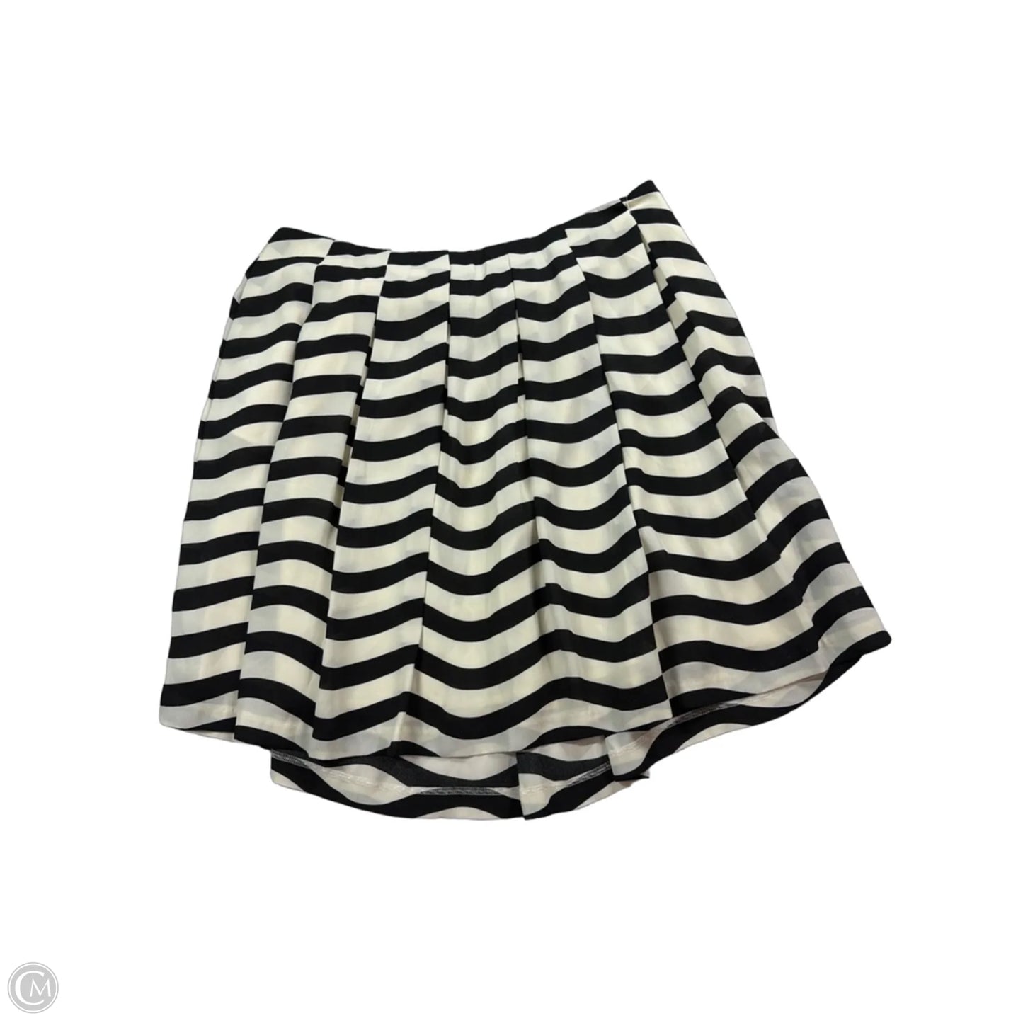 Skirt Midi By Banana Republic In Black & White, Size: 6