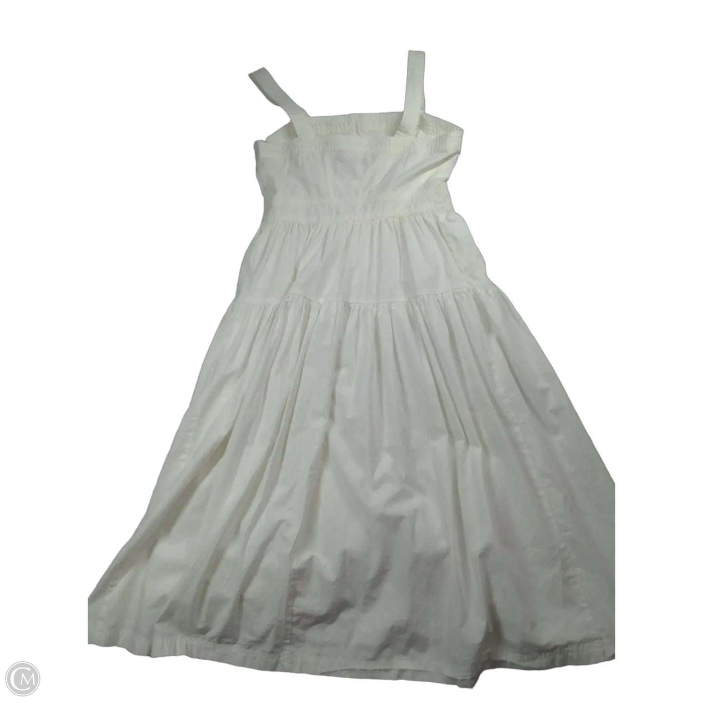 Dress Casual Midi By Banana Republic In White, Size: 0