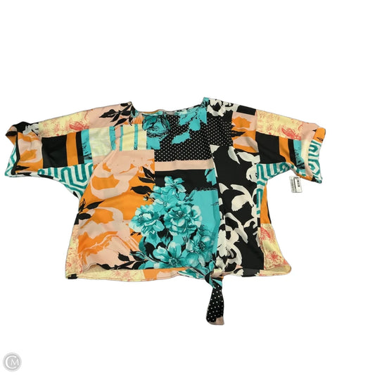 Top Short Sleeve By Chicos In Multi-colored, Size: 4