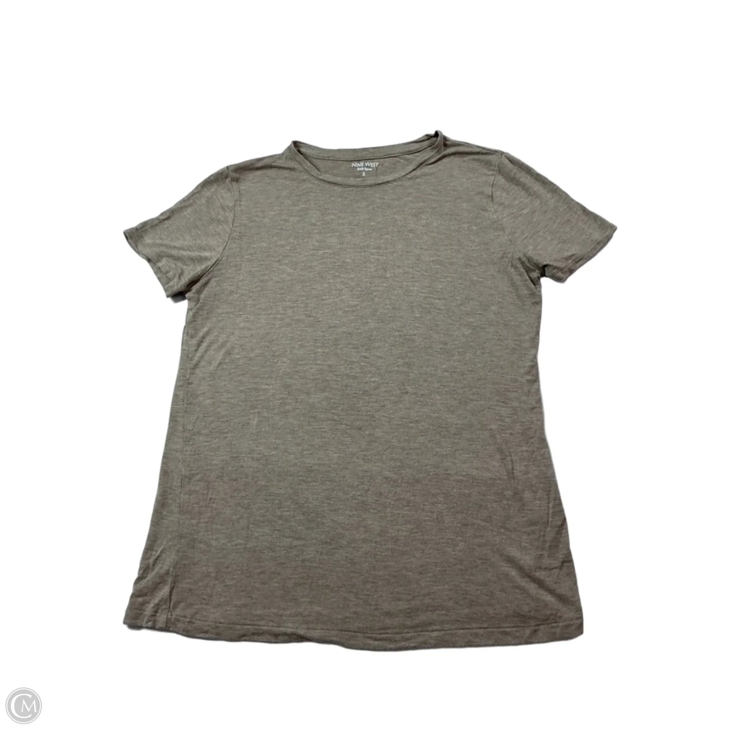 Top Short Sleeve Basic By Nine West In Beige, Size: S