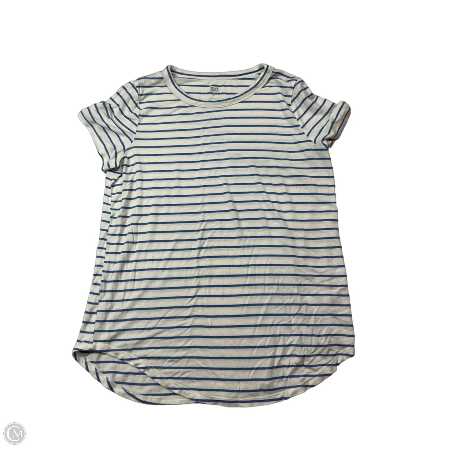 Top Short Sleeve By So In Striped Pattern, Size: S