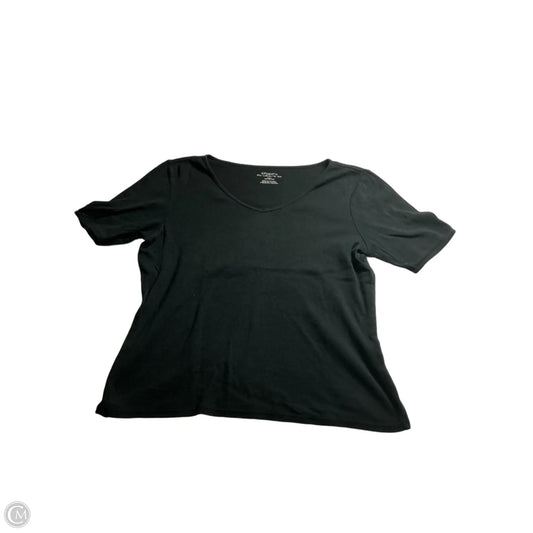 Top Short Sleeve Basic By Chicos In Black, Size: 2