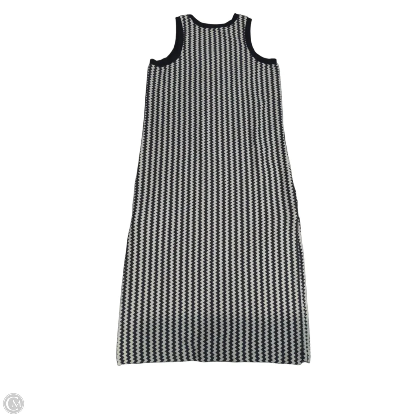 Swimwear Cover-up By Loft In Black & Cream, Size: L