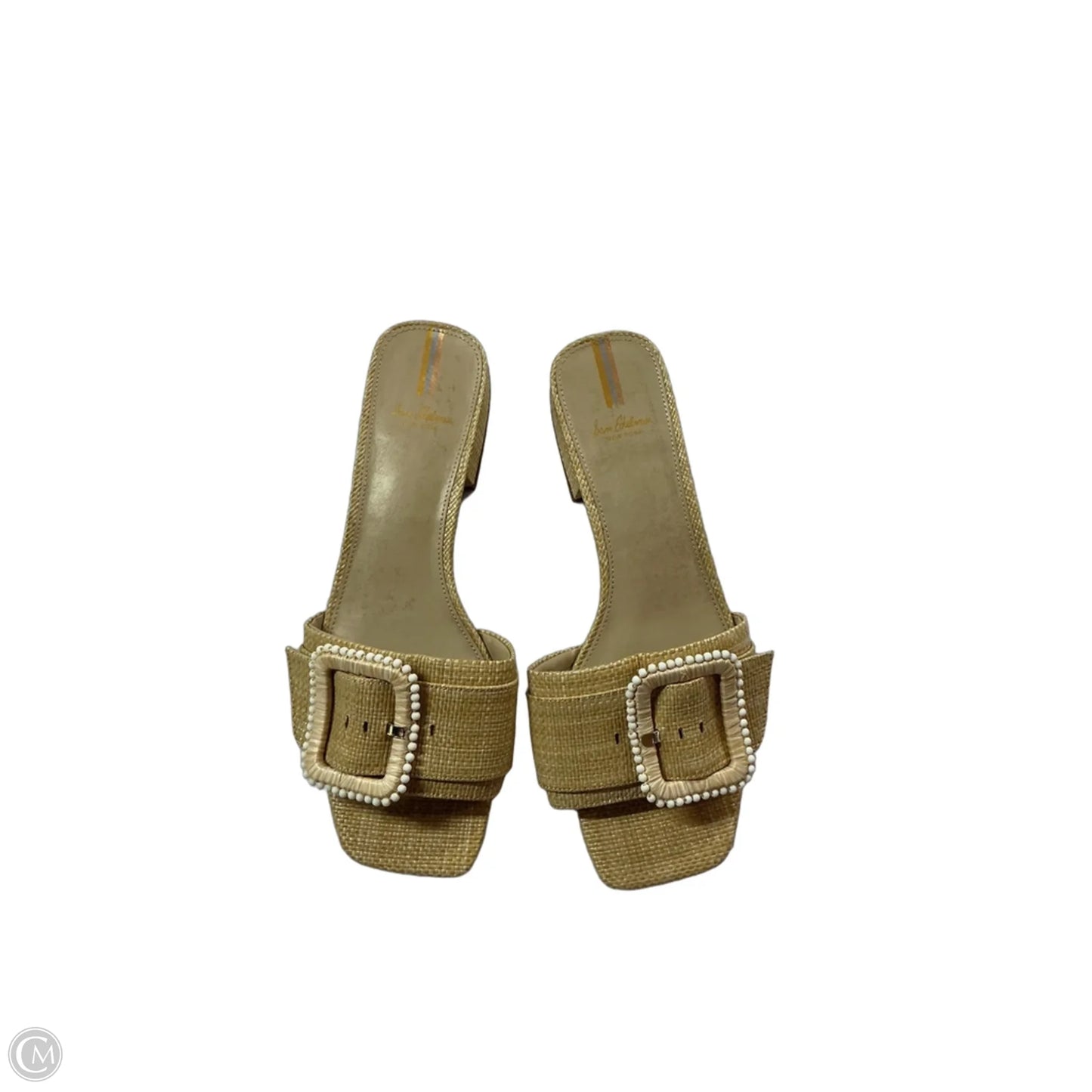 Sandals Heels Kitten By Sam Edelman In Beige, Size: 9