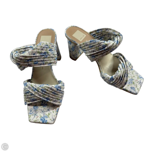 Shoes Heels Block By Dolce Vita In Floral Print, Size: 9
