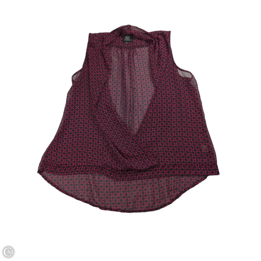 Top Sleeveless By Bobeau In Black & Pink, Size: Xl