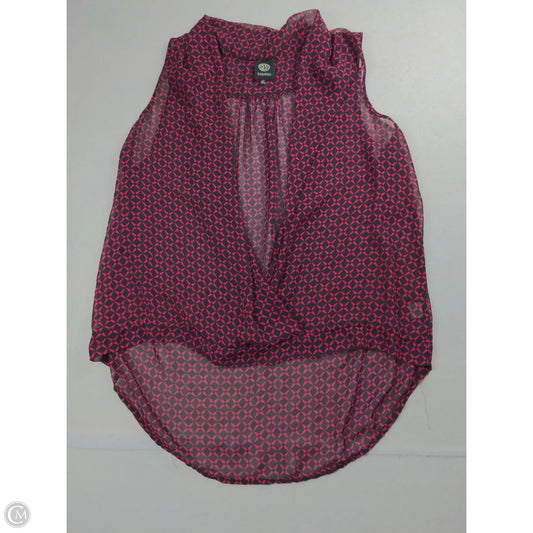 Top Sleeveless By Bobeau In Black & Pink, Size: Xl
