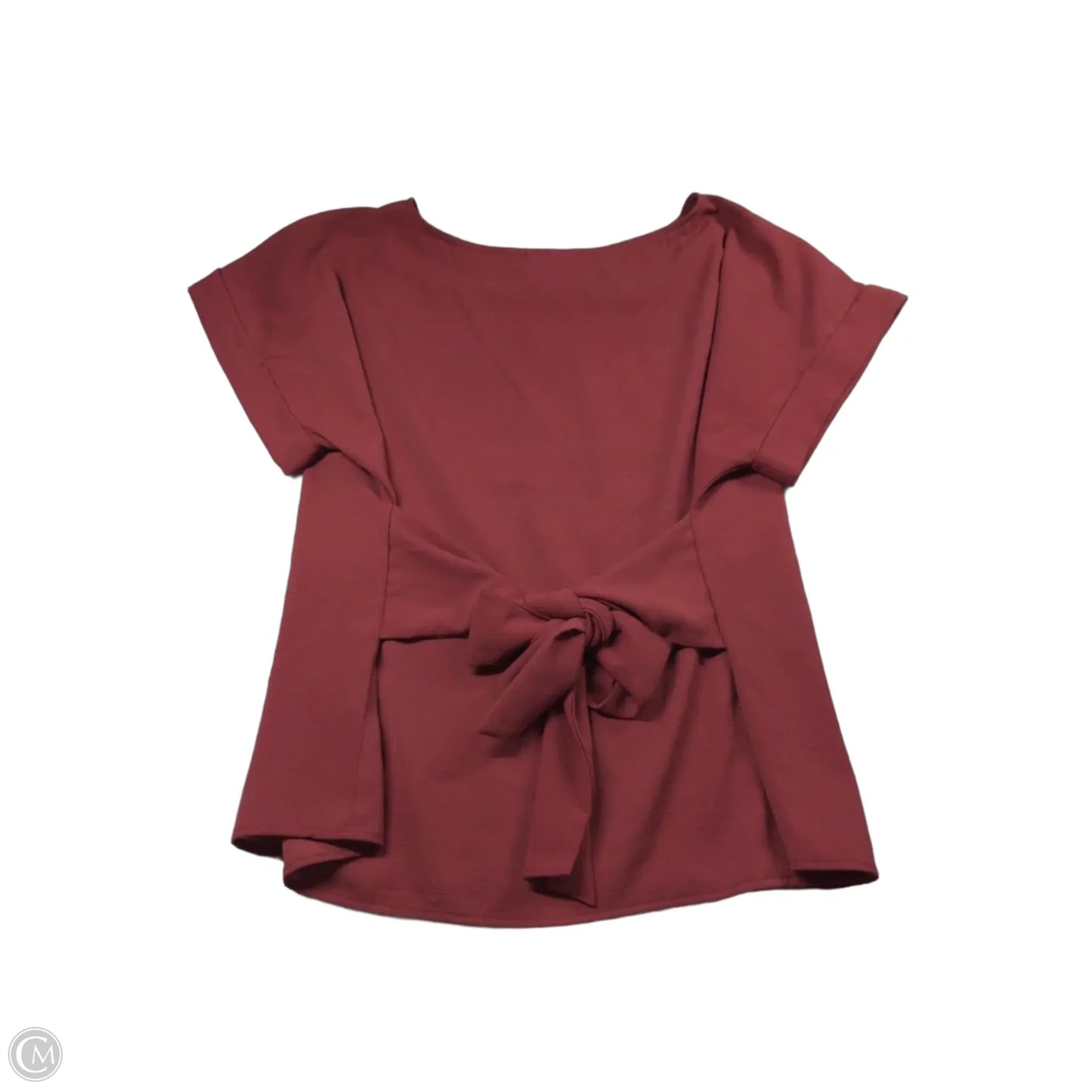 Top Short Sleeve By Clothes Mentor In Red, Size: M