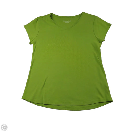 Top Short Sleeve By Coldwater Creek In Green, Size: S