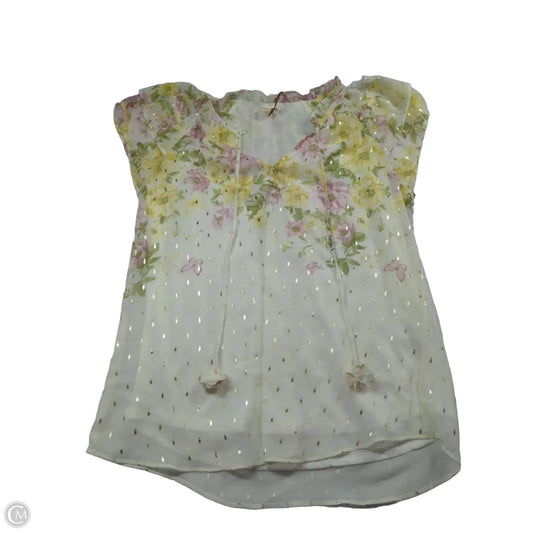 Top Short Sleeve By Clothes Mentor In Floral Print, Size: Sp