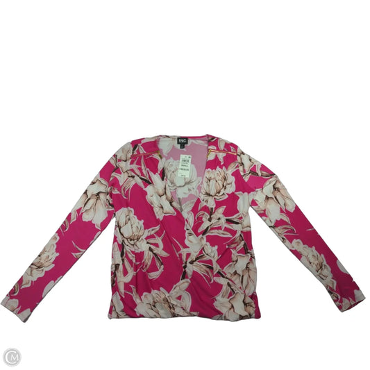 Top Long Sleeve By Inc In Floral Print, Size: S
