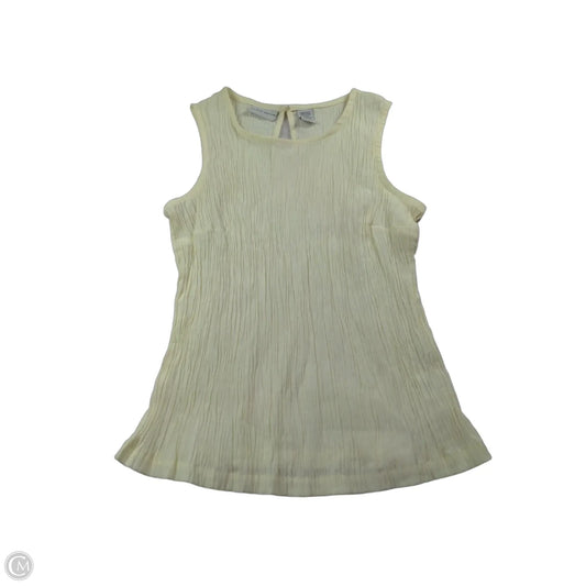Top Sleeveless By Jaclyn Smith In Cream, Size: M