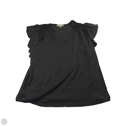 Top Short Sleeve By Clothes Mentor In Black, Size: 1x