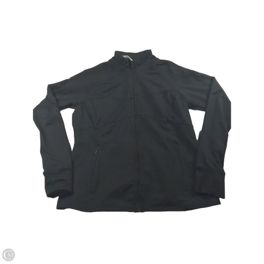 Athletic Jacket By Fabletics In Black, Size: L