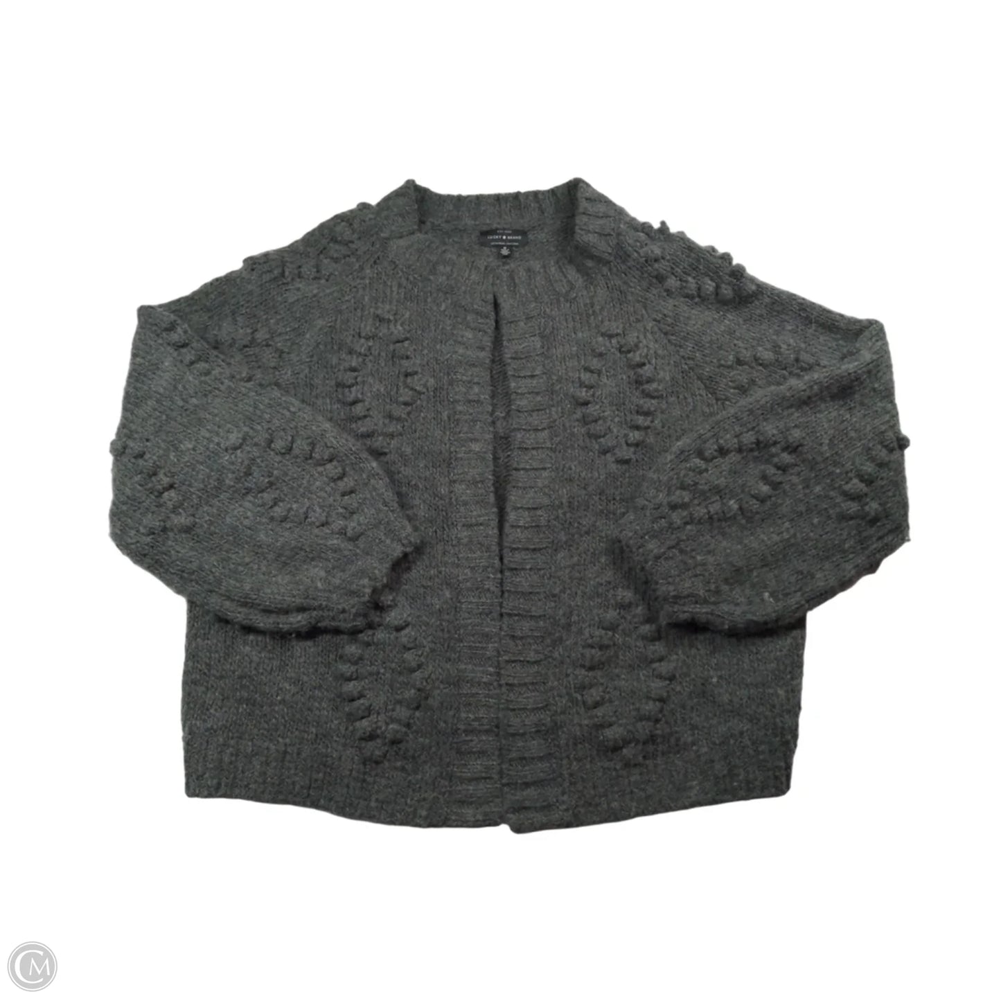 Cardigan By Lucky Brand In Grey, Size: M