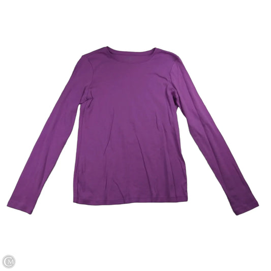 Top Long Sleeve Basic By Talbots In Pink, Size: Xs