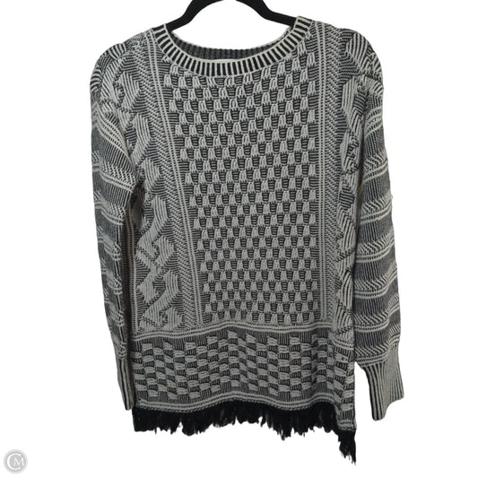Sweater By Chaus In Black & White, Size: S
