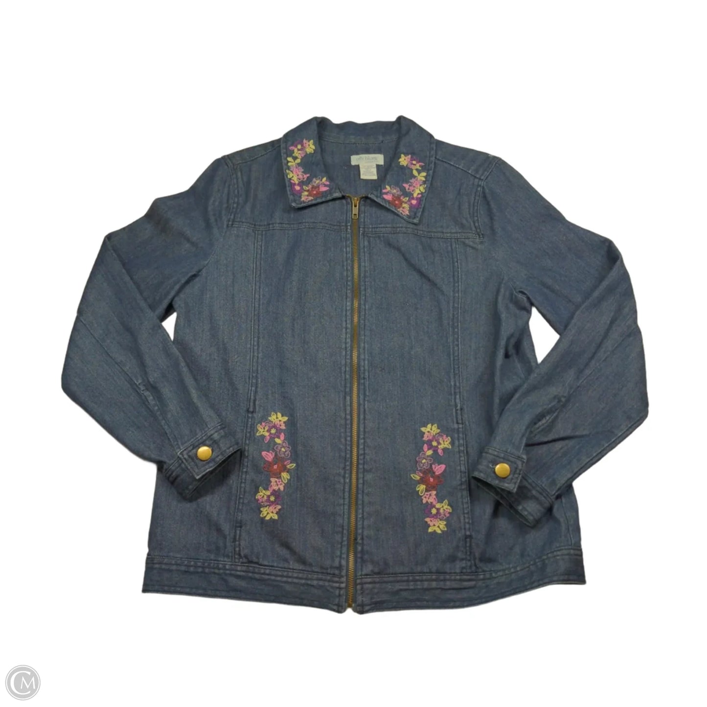 Jacket Denim By Koret In Blue, Size: M