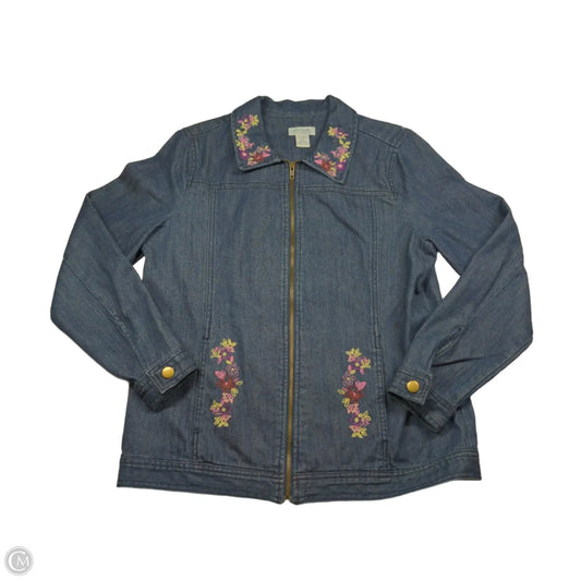 Jacket Denim By Koret In Blue, Size: M