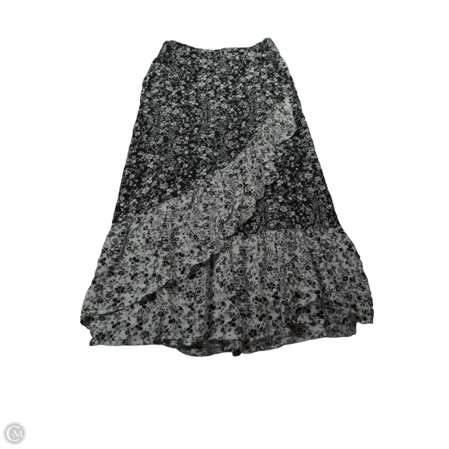 Skirt Maxi By Love Fire In Black & White, Size: Xs