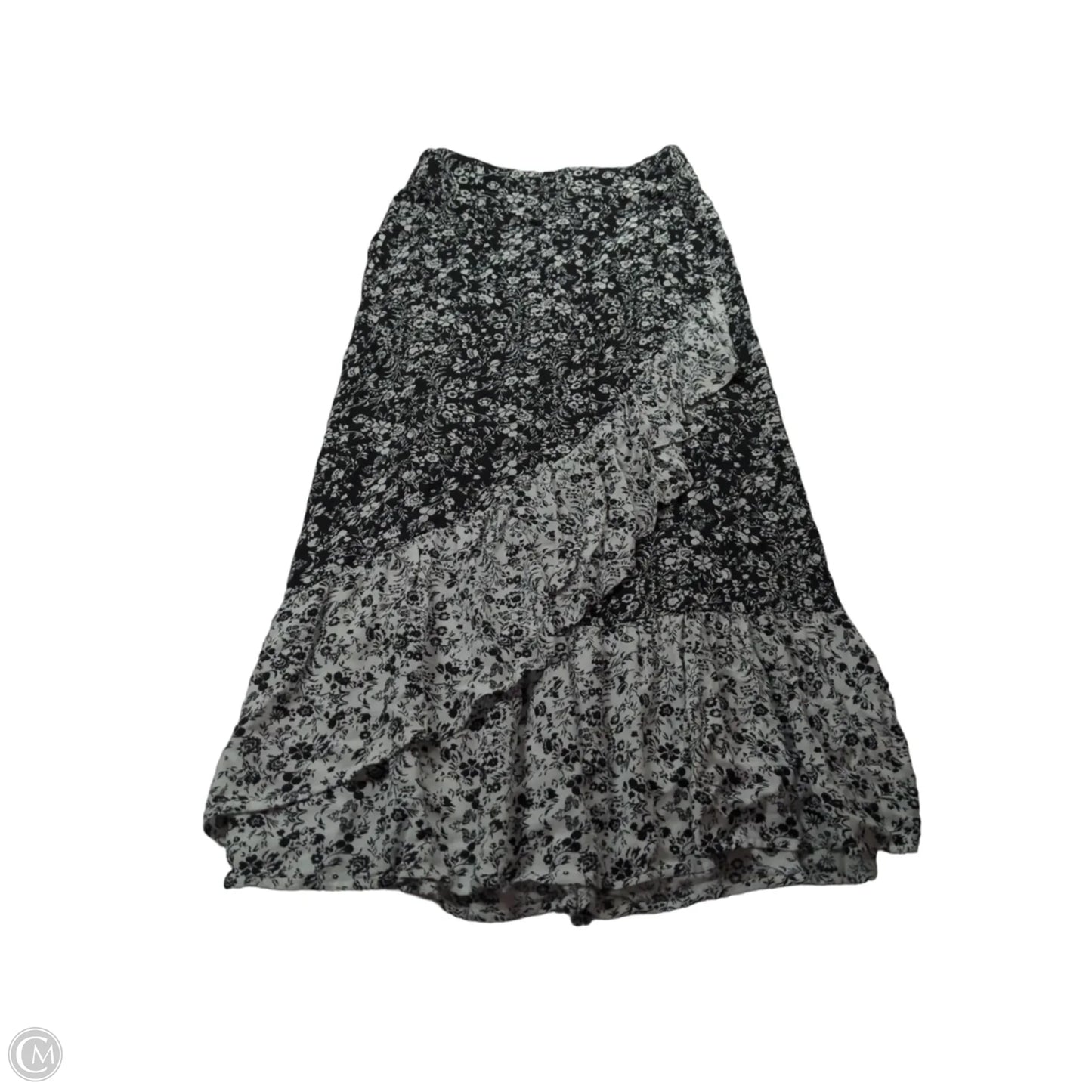 Skirt Maxi By Love Fire In Black & White, Size: Xs