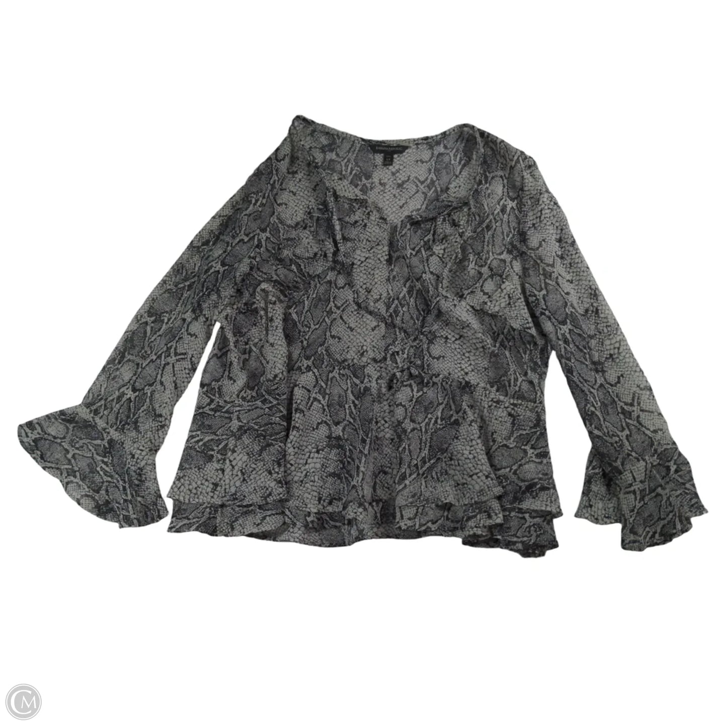 Top 3/4 Sleeve By Banana Republic In Animal Print, Size: Lp