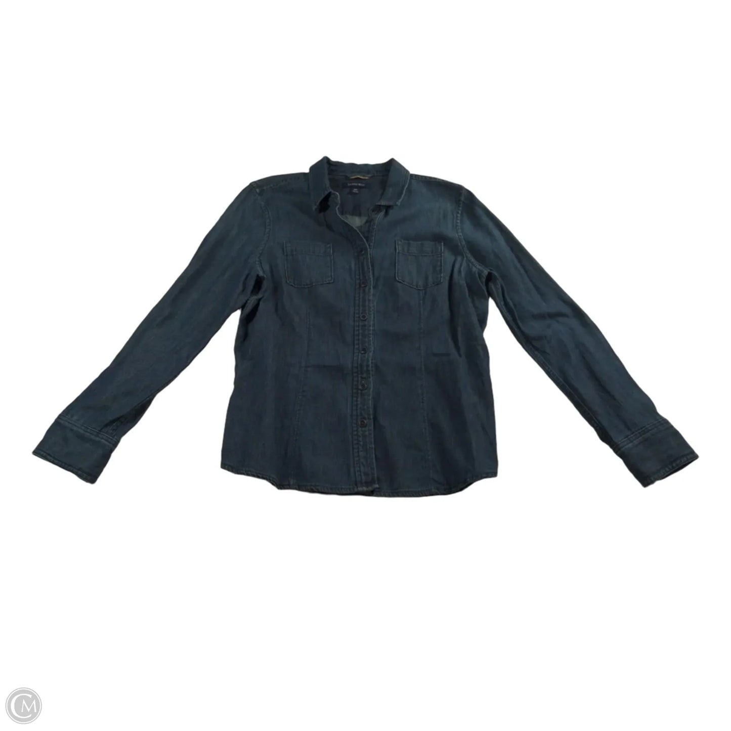 Jacket Denim By Lands End In Blue, Size: 10p