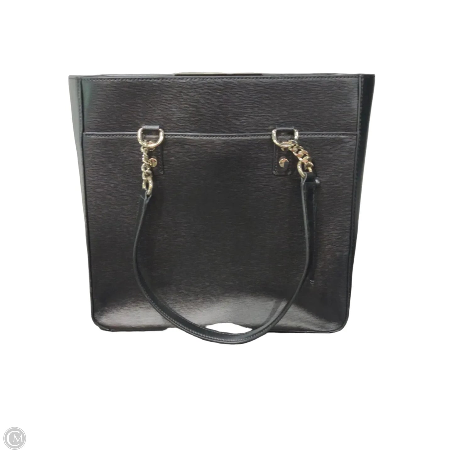 Handbag Leather By Dkny, Size: Large