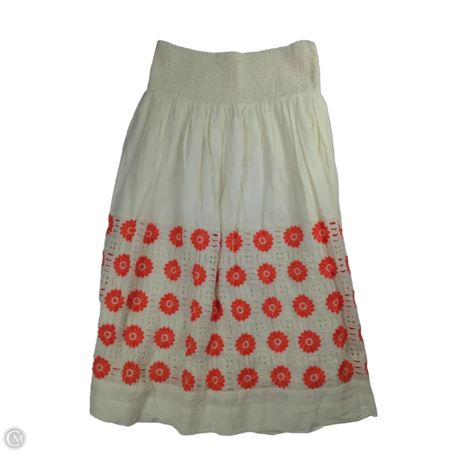 Skirt Midi By Anthropologie In Floral Print, Size: S