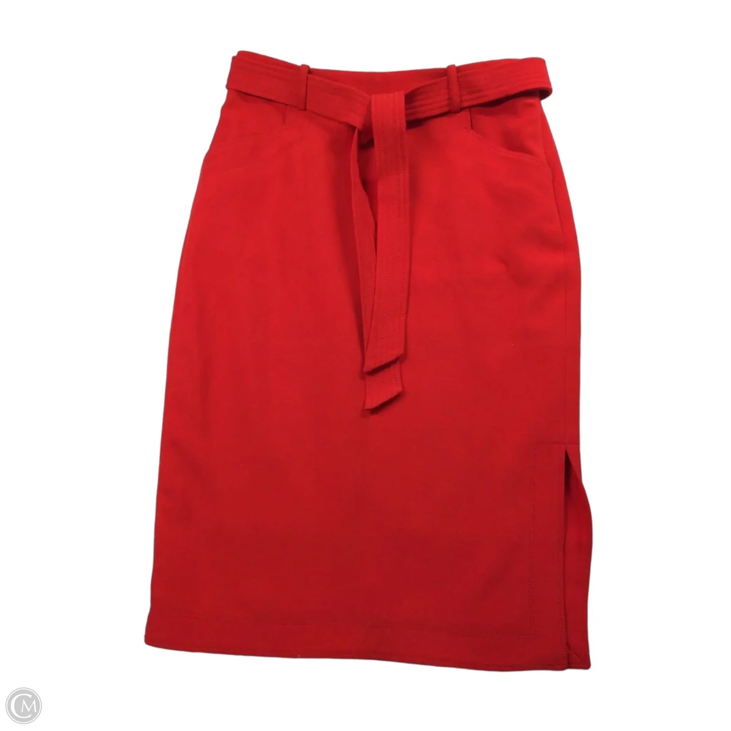 Skirt Midi By Banana Republic In Red, Size: 2