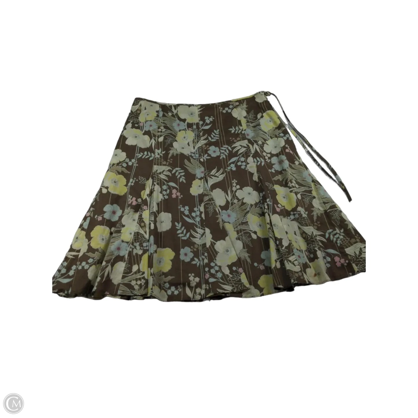 Skirt Midi By Context In Floral Print, Size: 8p