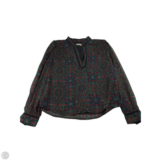 Top Long Sleeve By Loft In Multi-colored, Size: M