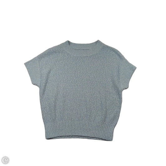Sweater Short Sleeve By Loft In Blue, Size: S